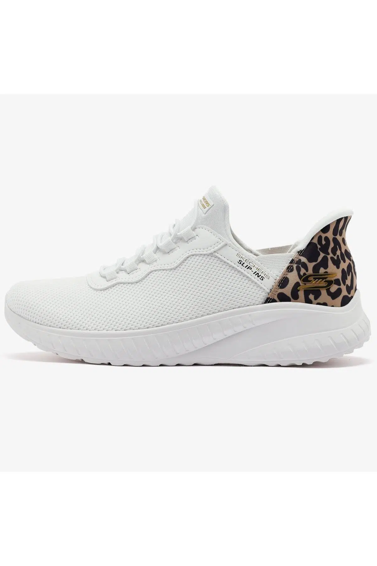 Skechers Bobs Squad Choes Memory Foam Womens Sneaker Hafızalı Taban Lastik Bağcıklı Kadın Günlük Spor Ayakkabı Beyaz