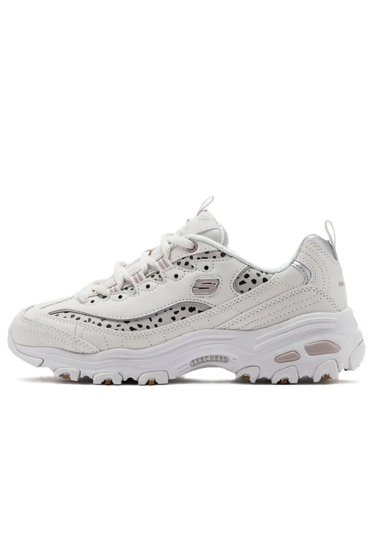Skechers D'Lites Wildcats Memory Foam Womens Sneaker Hafızalı Taban Kadın Günlük Spor Ayakkabı Krem