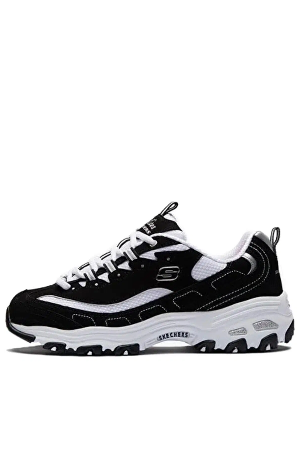 Skechers D'Lites Biggest Fan Memory foam Black Sneaker Hafızalı Taban Günlük Spor Ayakkabı Siyah Beyaz
