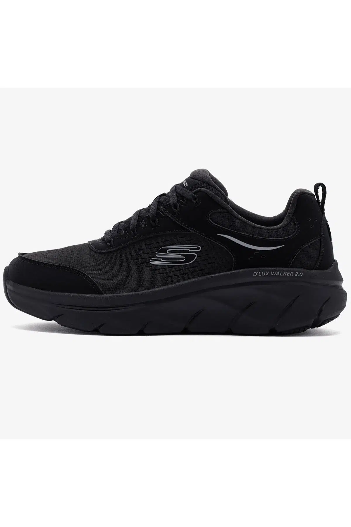 Skechers D'lux Walker 2.0 - Durven Memory Foam Mens Black Sneaker Hafızalı Taban Kadın Günlük Spor Ayakkabı Siyah