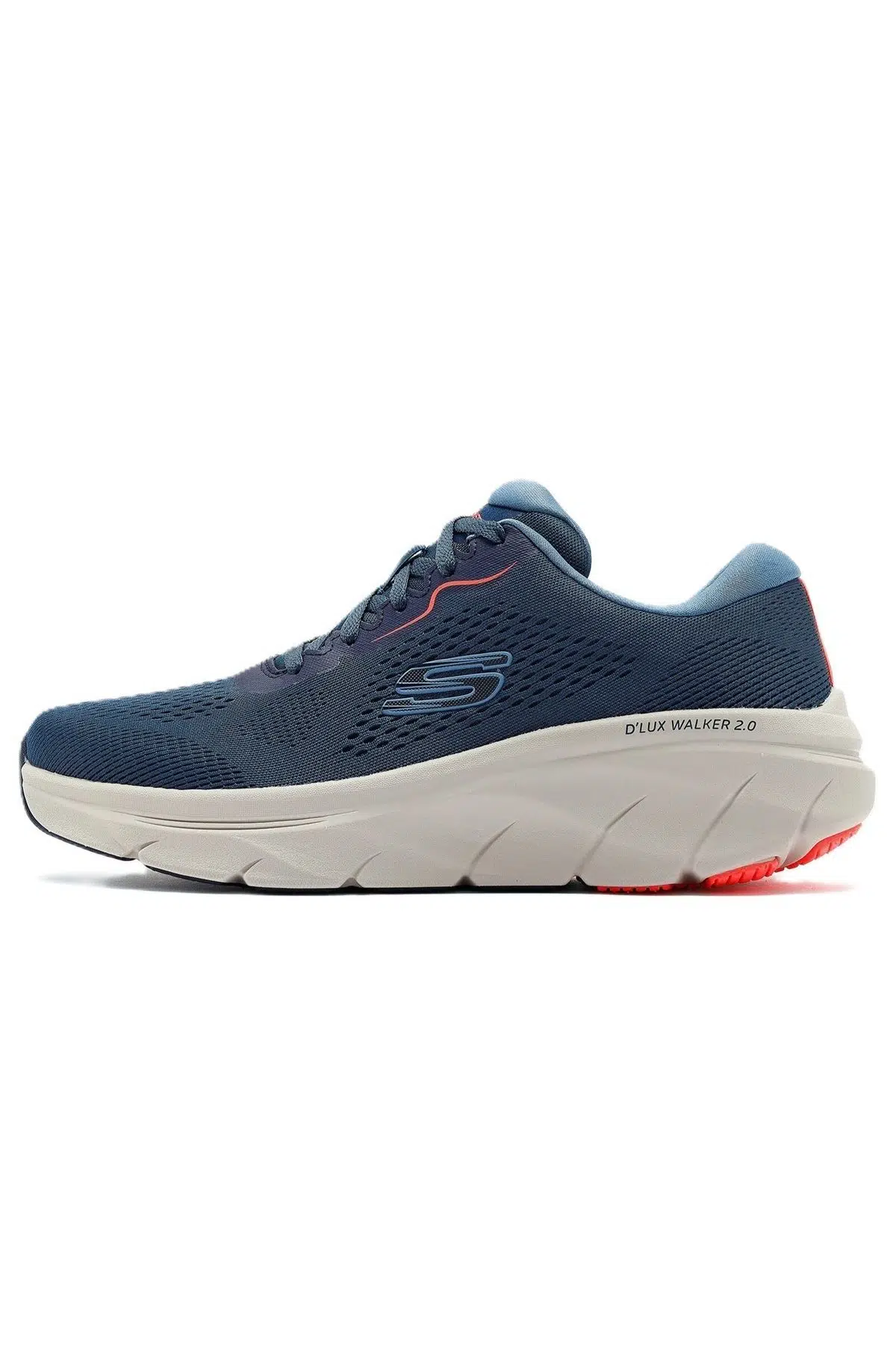 Skechers D'Lux Walker 2.0-Swave Memory Foam Mens Sneaker Hafızalı Taban Erkek Günlük Spor Ayakkabı Mavi