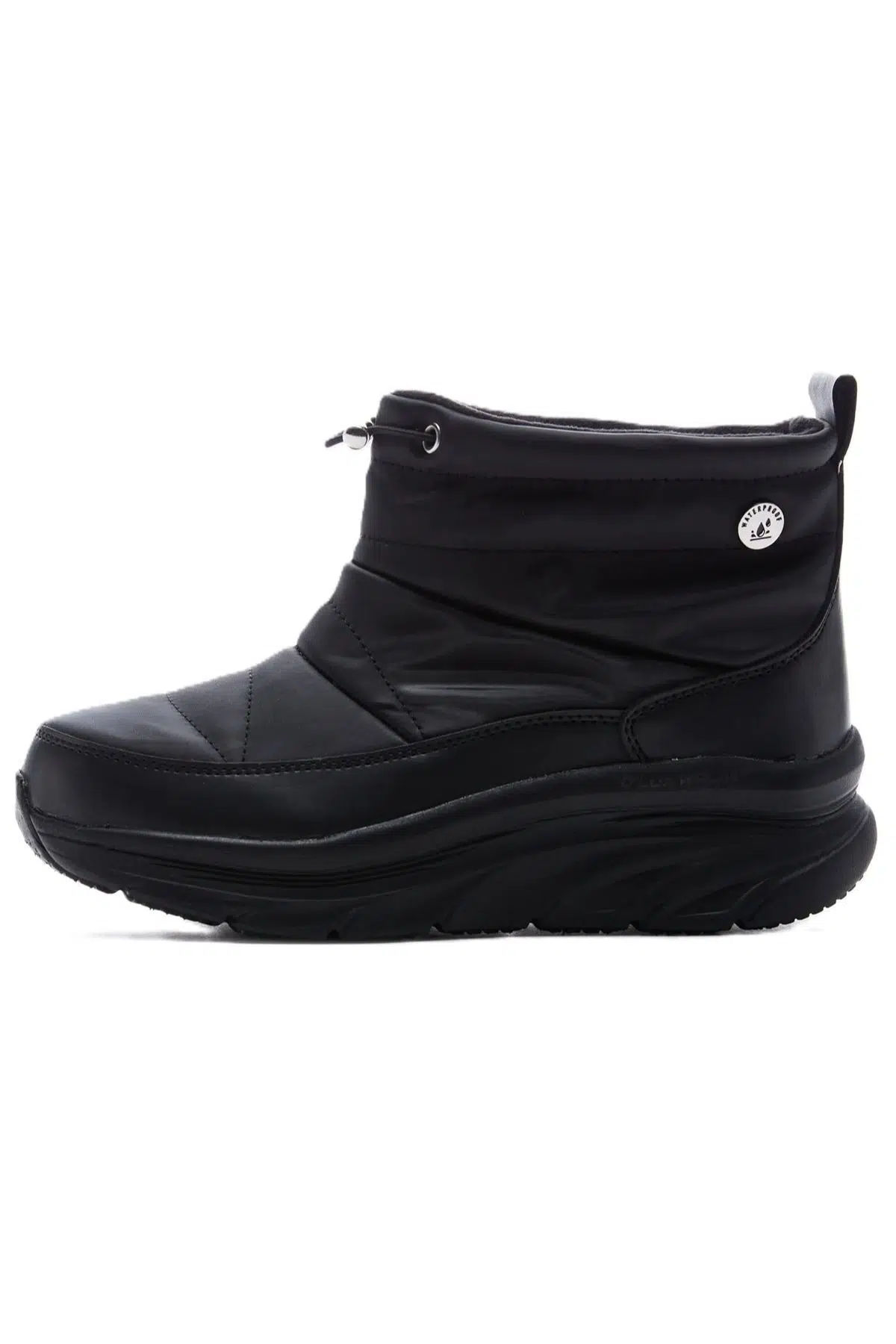 Skechers D'Lux Walker-Winter Up Memory Foam Waterproff Womens Sneaker Hafızalı Taban Su Geçirmez Kadın Bot Siyah