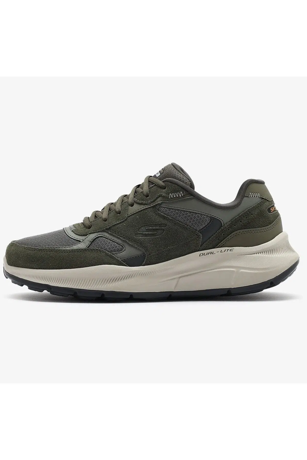 Skechers Equalizer 5.0-Rondor Memory Foam Leather Mens Sneaker Hafızalı Taban Hakiki Deri Erkek Ayakkabı Haki