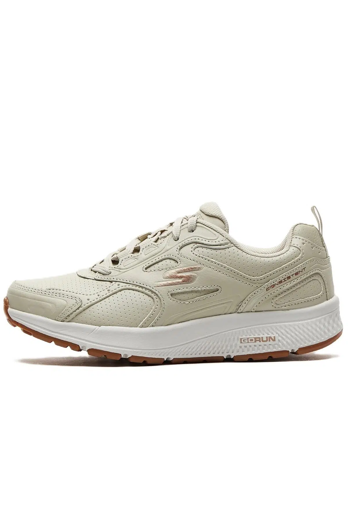 Skechers Go Run Consistent-Broad Spe Leather Womens Walking Shoes Hakiki Deri Kadın Yürüyüş Ayakkabısı Krem