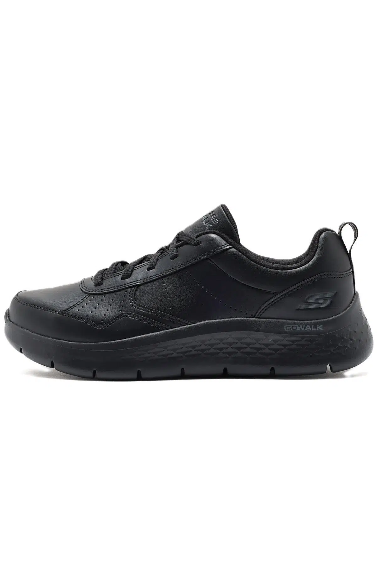 Skechers Go Walk Flex-Steady Up Mens Leather Sneaker Hakiki Deri Erkek Günlük Spor Ayakkabı Siyah
