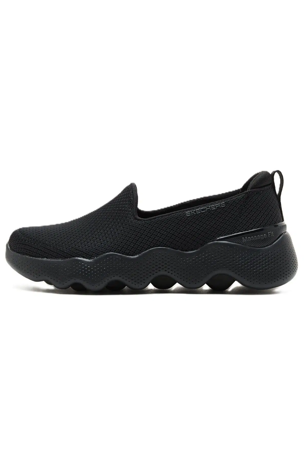 Skechers Go Walk Massage Fit-Seascape Womens Walking Shoes Masaj Tabanlı Bağcıksız Kadın Yürüyüş Ayakkabısı Siyah 