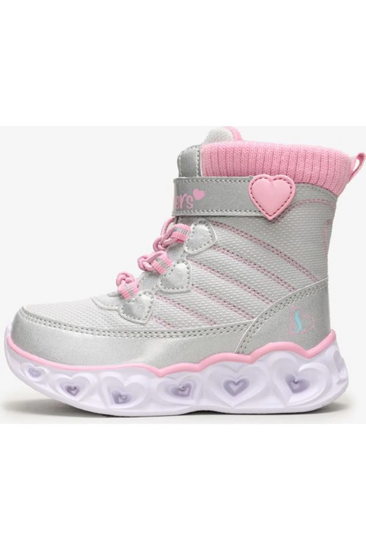 Skechers Heart Lights Işıklı Kız Çocuk Gri Bot 20287N Gypk
