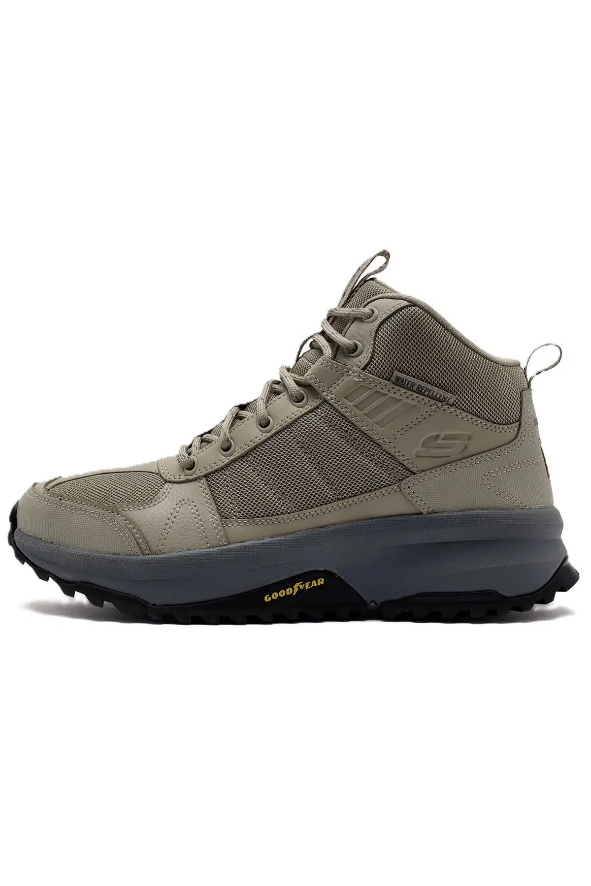 Skechers Bionic Trail-Flash Memory Foam Water Repellent Mens Outdoor Boat Hafızalı Taban Su Kaydırma özellikli Erkek Bot Bej 