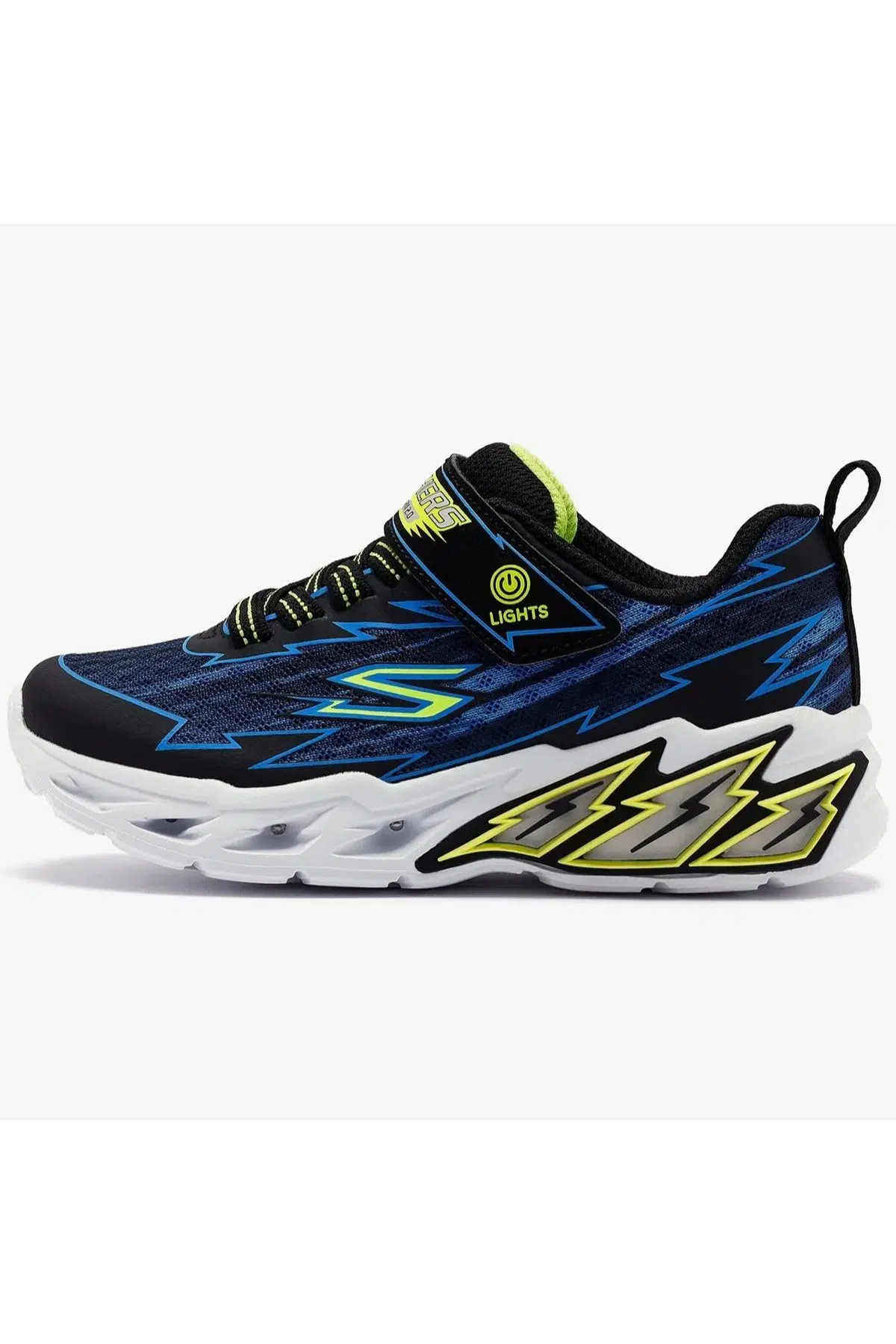 Skechers Light Storm 2.0 Bolt Brights Kids Sneaker Cırt Cırtlı Işıklı Çocuk Ayakkabısı Lacivert 