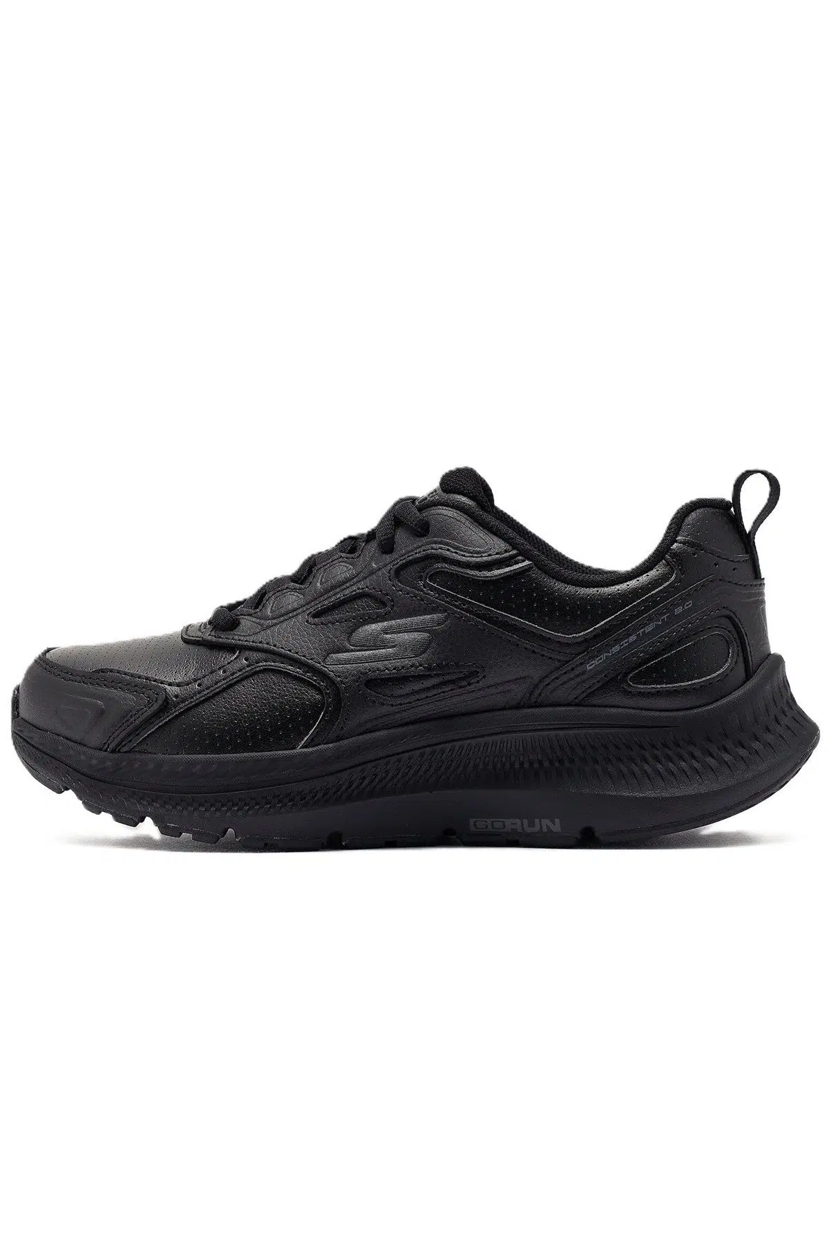 Skechers Go Run Consistent 2.0-Sumpter Trail Leather Womens Sneaker Hakiki Deri Günlük Spor Ayakkabı Siyah 