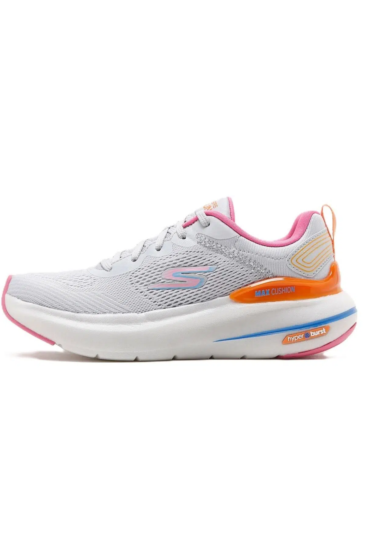 Skechers Max Cushioning Hyper Burst Womens Running Shoes Kadın Yürüyüş Koşu Ayakkabısı Gri