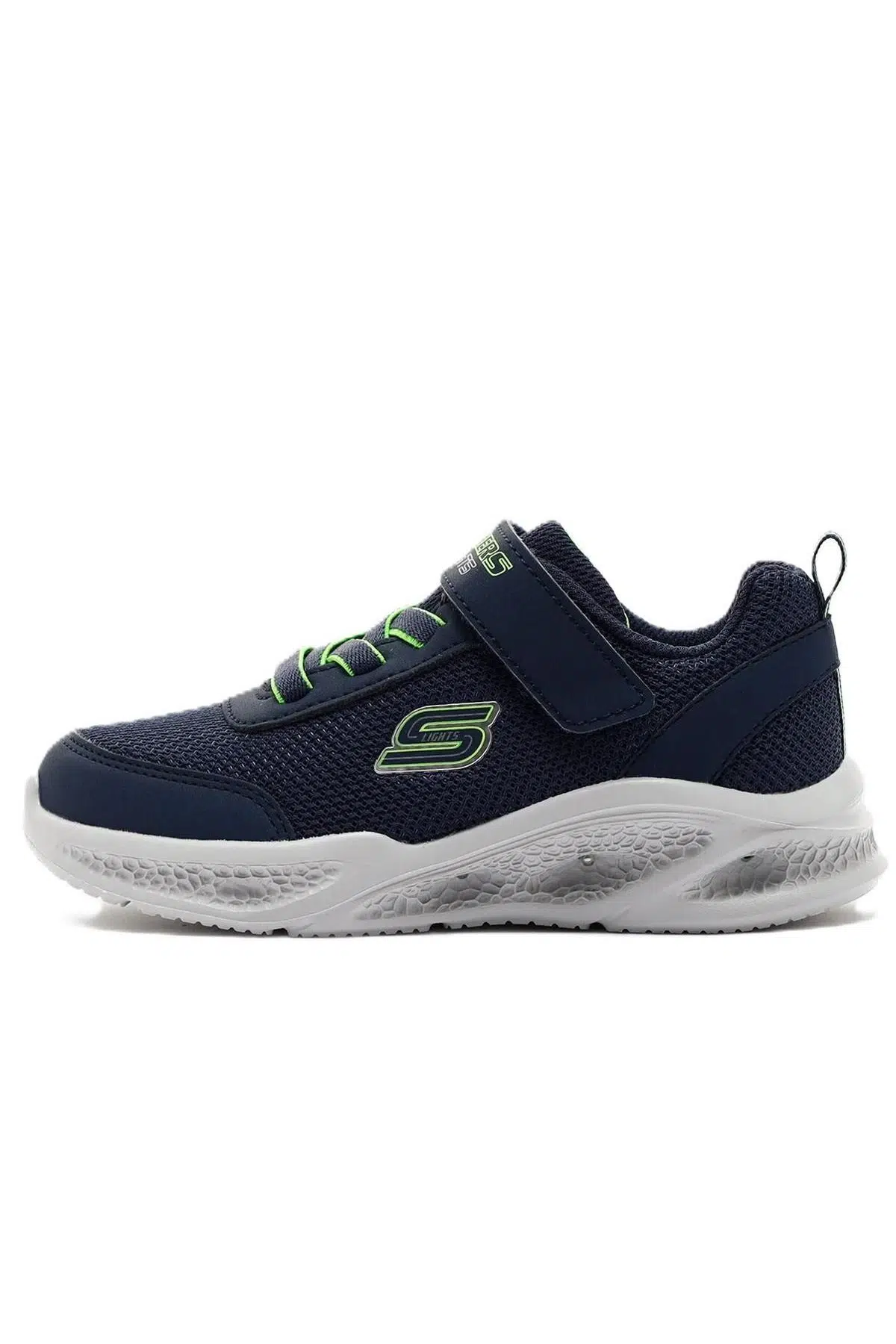 Skechers Meteor Sneaker Navy Lastik ipli Bantlı Işıklı Lacivert Erkek Çocuk Ayakkabı