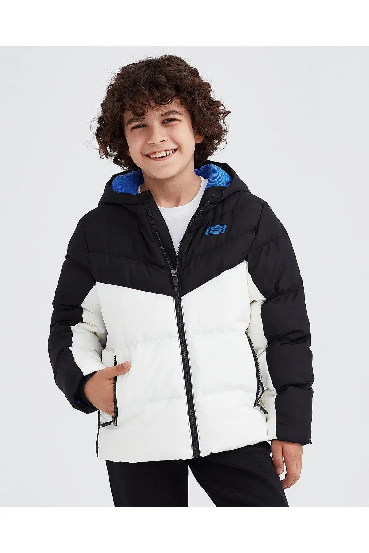 Skechers Synthetic Fill Waterrepellent Boys Jacket Suitici Özellikli Çocuk Mont