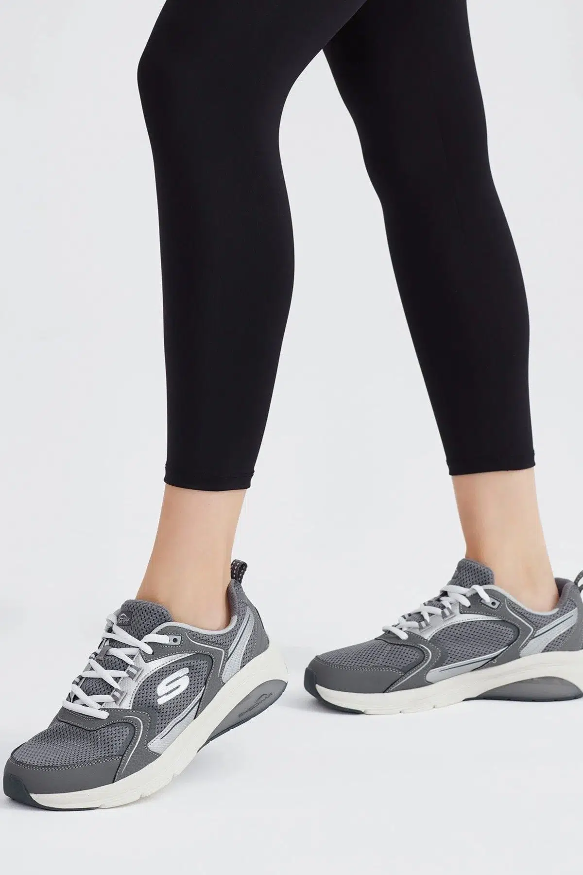 Skechers Skech-Air Extreme 2.0-Daily Memory Foam Leather Womens Sneaker Hafızalı Taban Hakiki Deri Kadın Günlük Spor Ayakkabı Gri