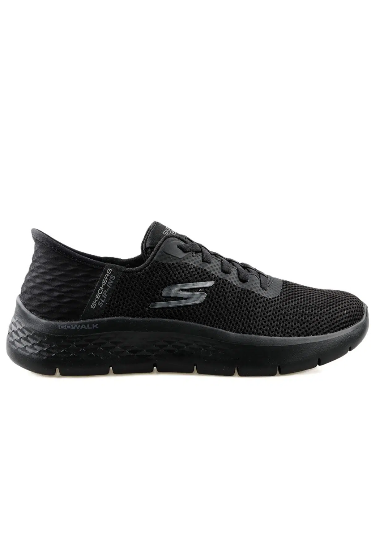 Skechers Slip-ins Go Walk Flex-Grand Entrance Womens Walking Shoes Lastik Bağcıklı Kadın Yürüyüş Ayakkabısı Siyah 