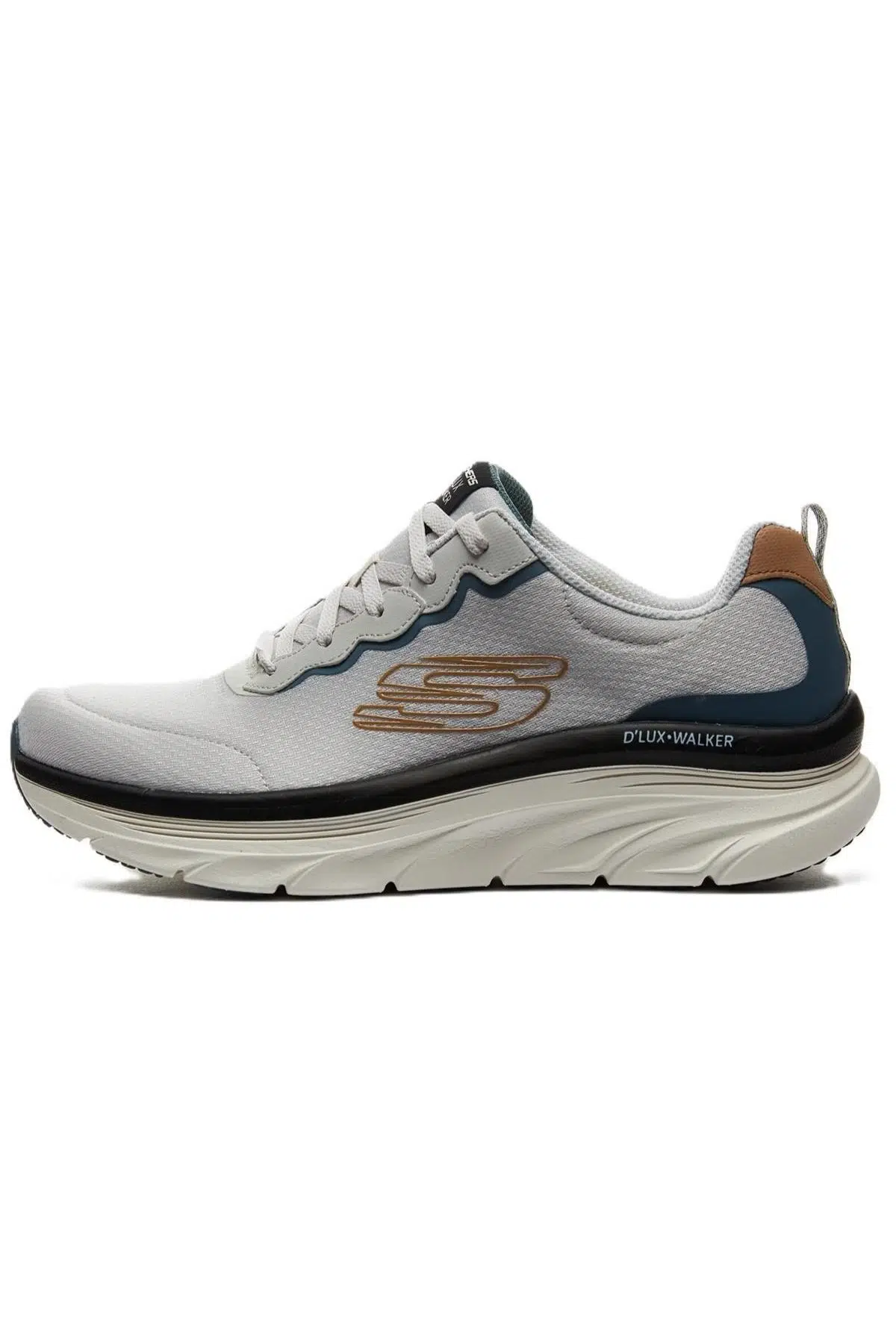 Skechers D'Lux Walker Memory Foam Mens Sneaker Hafızalı Taban Erkek Günlük Spor Ayakkabı Krem