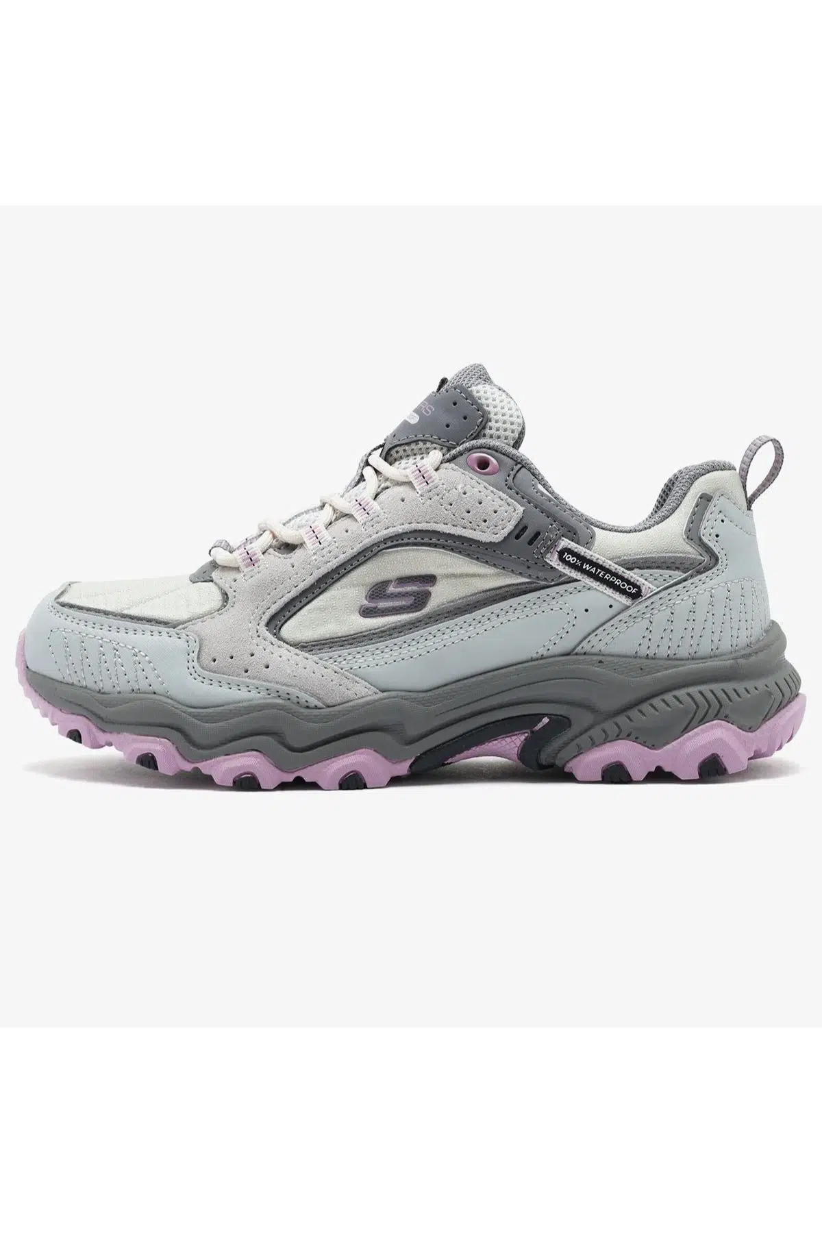 Skechers Stamina-AT Keamano Waterproff Womens Outdoor Shoes Hafızalı Taban Hakiki Deri Su Geçirmez Kadın Outdoor Ayakkabı Gri 
