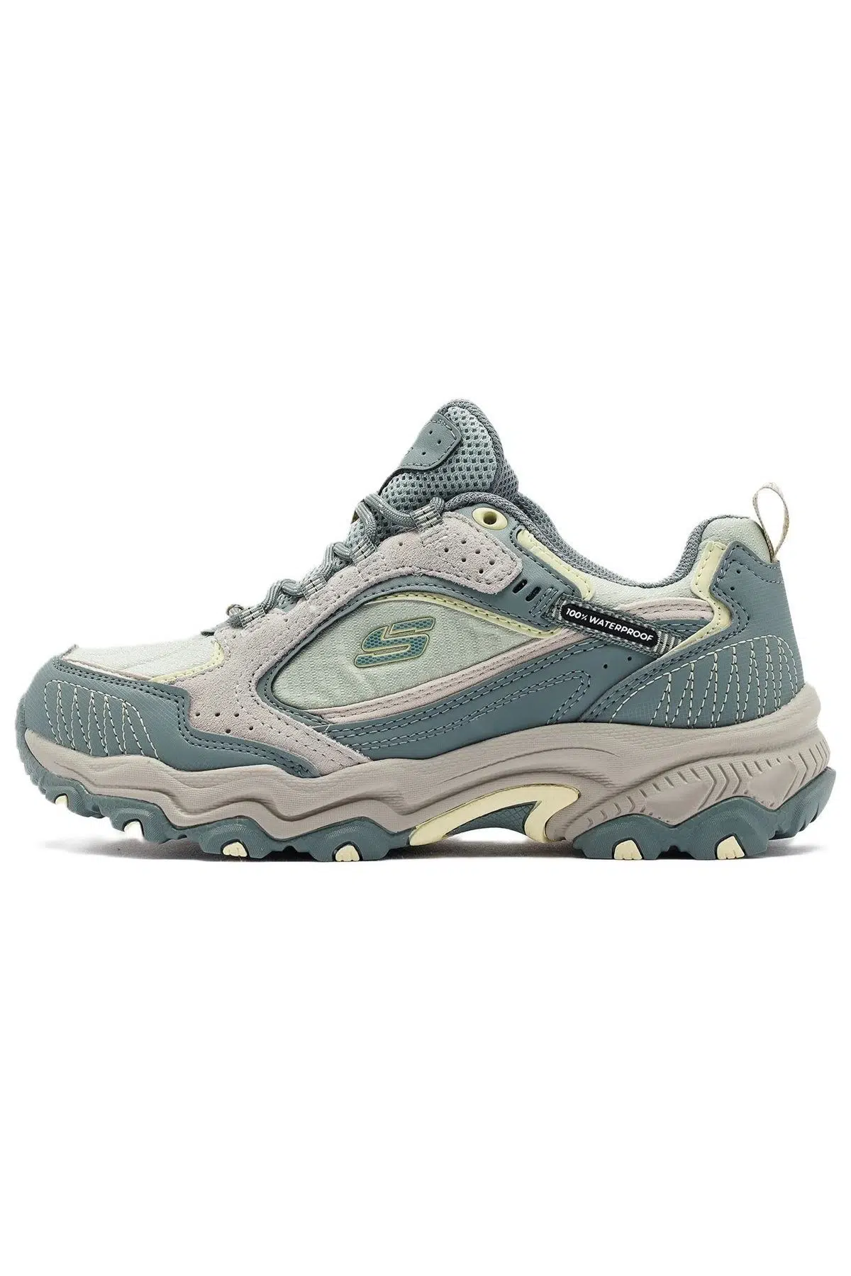 Skechers Stamina-AT Keamano Waterproff Womens Outdoor Shoes Hafızalı Taban Hakiki Deri Su Geçirmez Kadın Outdoor Ayakkabı Yeşil