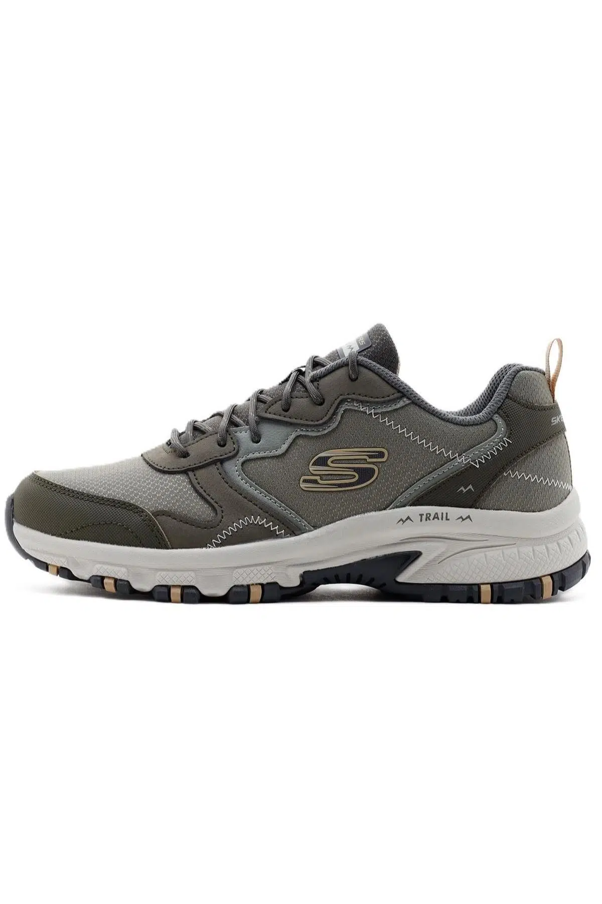 Skechers Hillcrest-Rocky Drift Memory Foam Outdoor Mens Sneaker Hafızalı Taban Erkek Outdoor Günlük Spor Ayakkabı Haki 