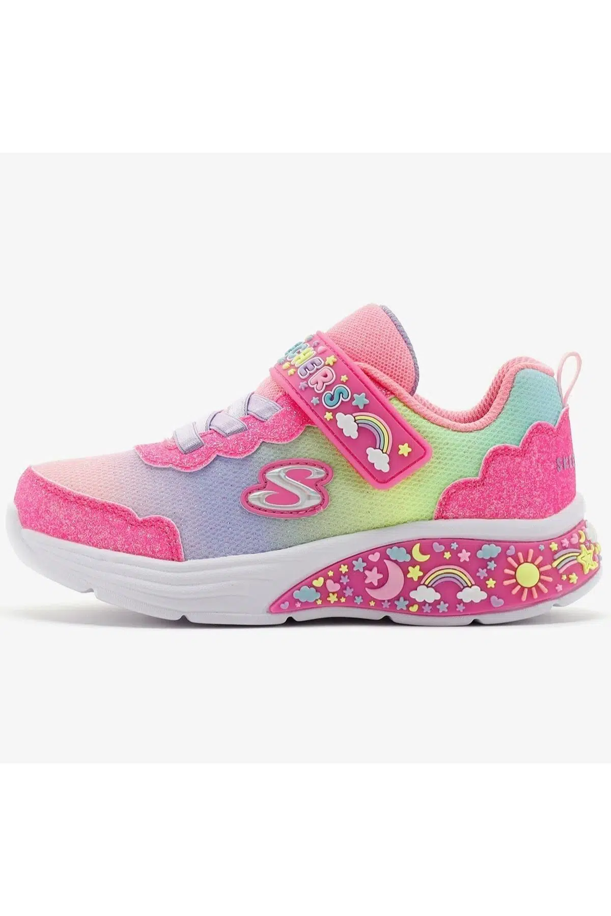 Skechers TMy Dreamers Kids Sneaker Cırt Cırtlı Işıklı Çocuk Ayakkabısı Pembe