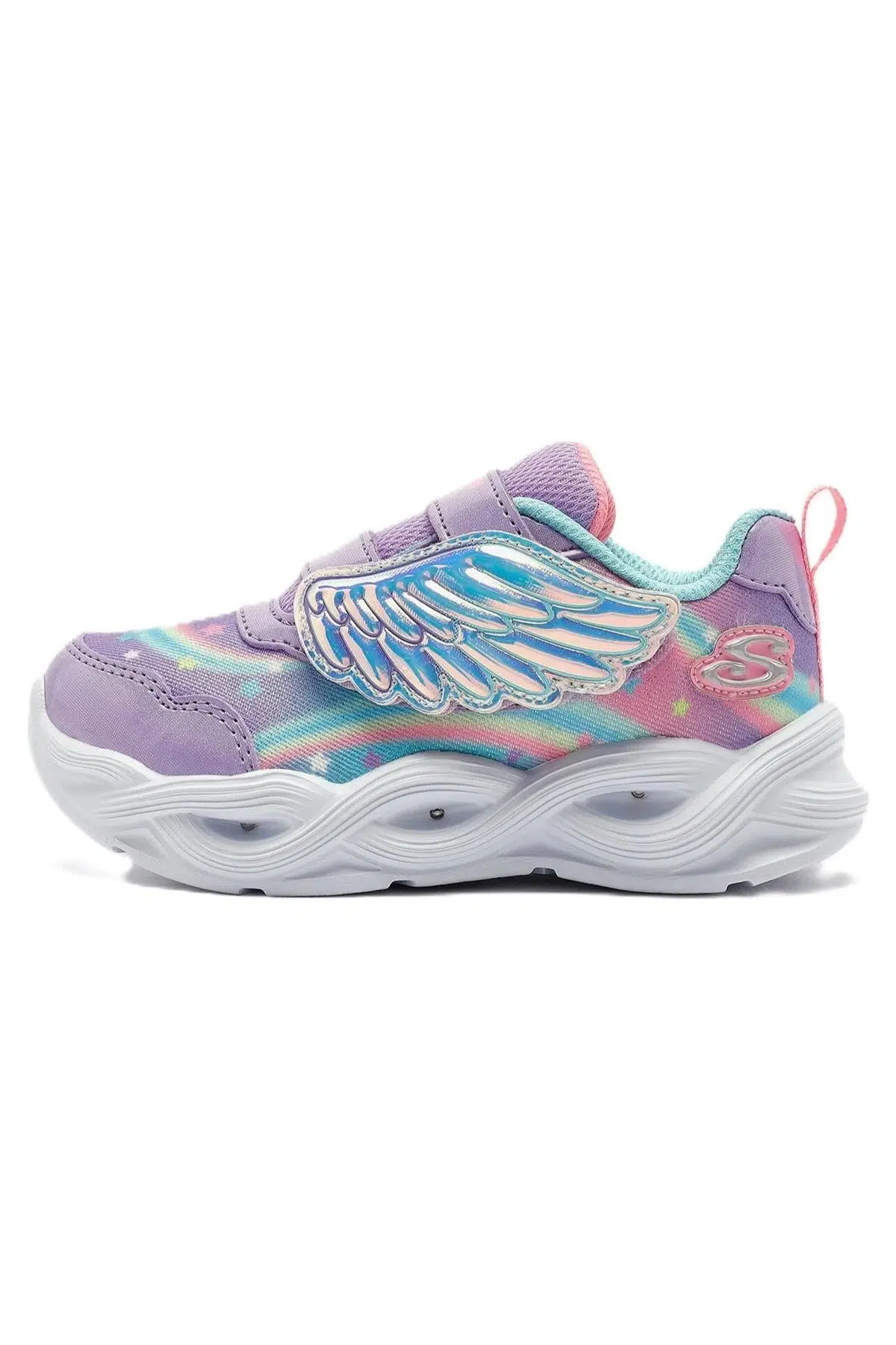 Skechers Twisty Glow Kids Sneaker Işıklı Cırtlı Çocuk Ayakkabısı Mor