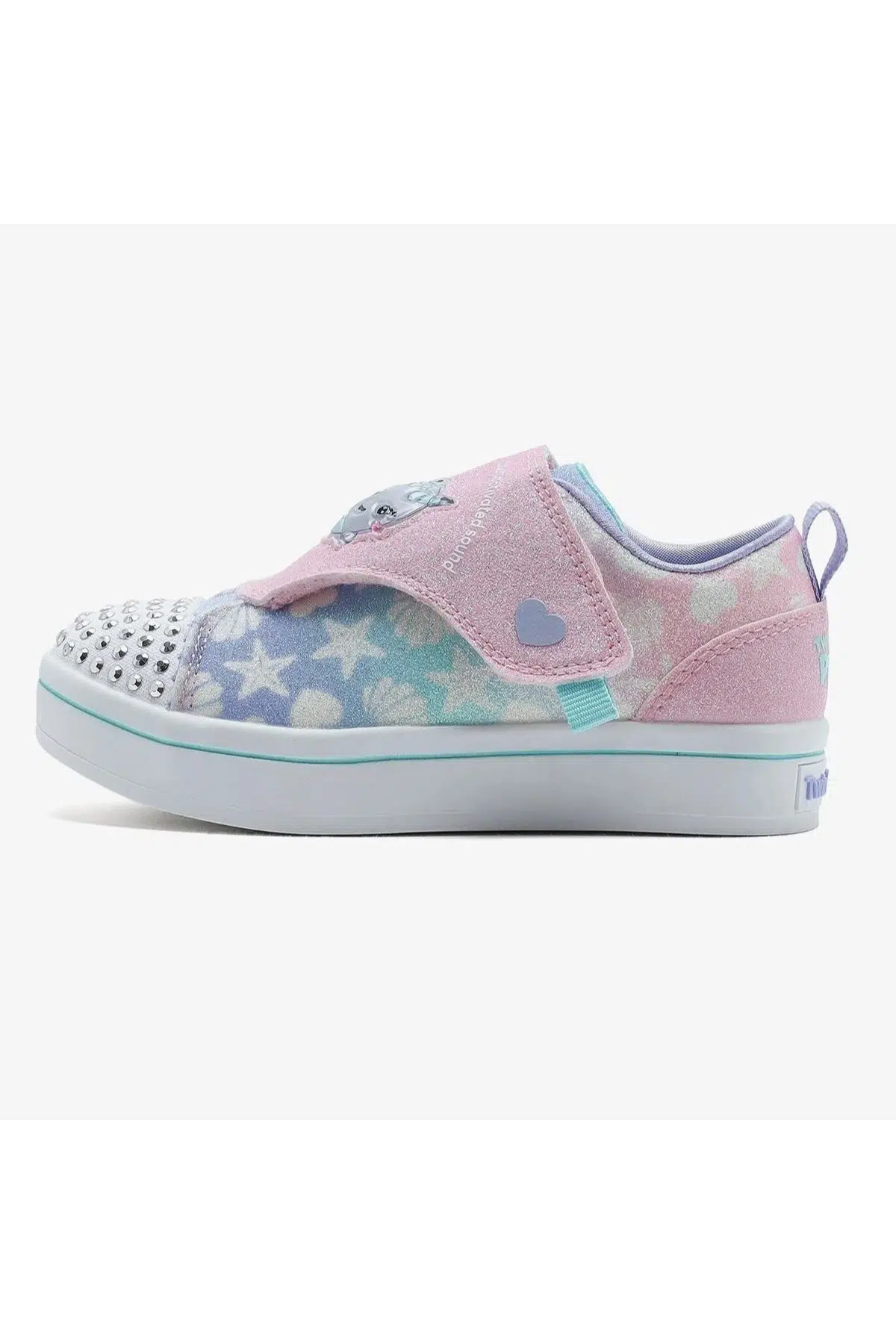 Skechers Twi-Lites-Twinkle Pets Kids Light Sneaker Cırt Cırtlı Işıklı Sesli Çocuk Ayakkabısı Pembe