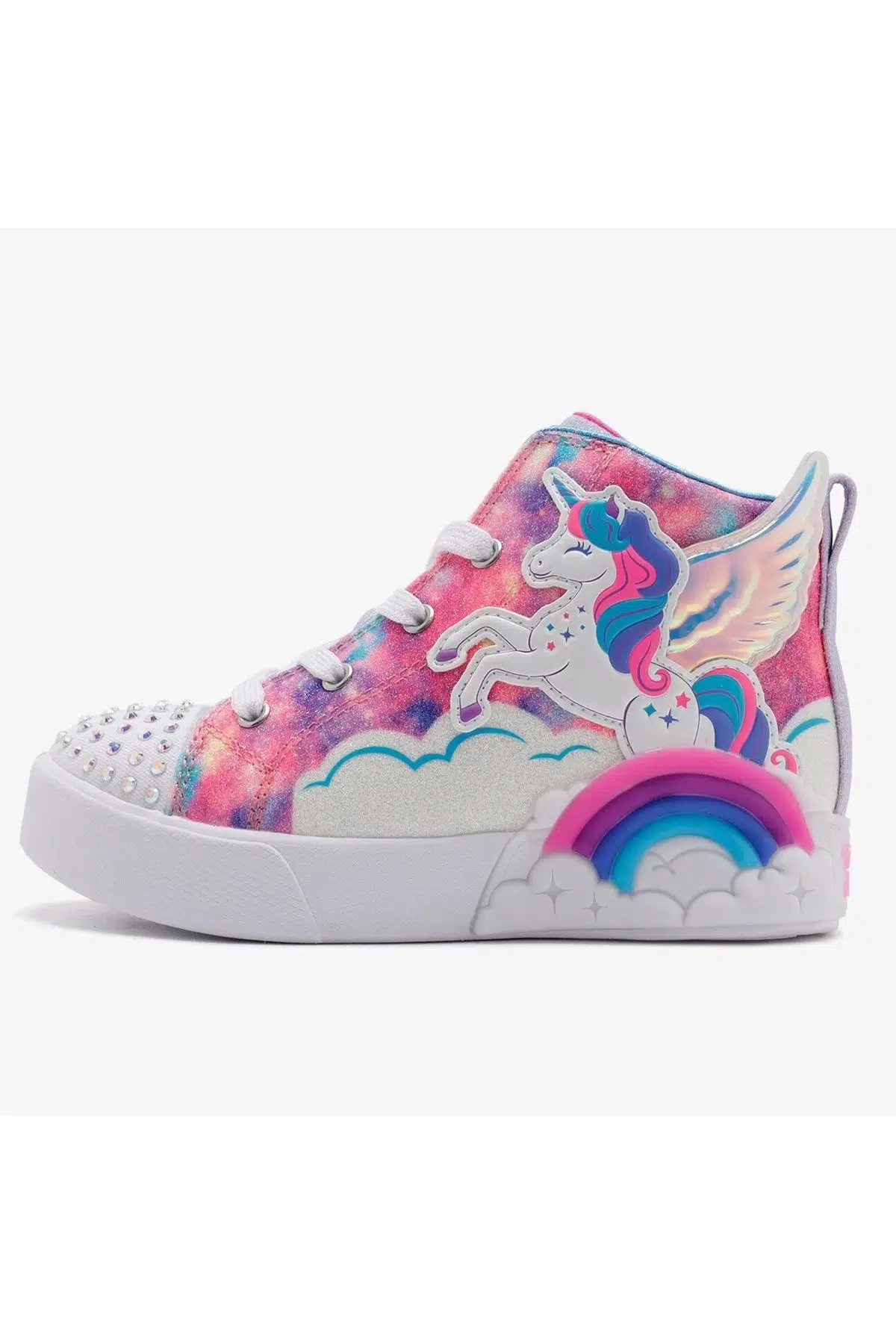 Skechers Twinkle Magic Kids Sneaker Lastik Bağcıklı Işıklı Çocuk Ayakkabısı Mor