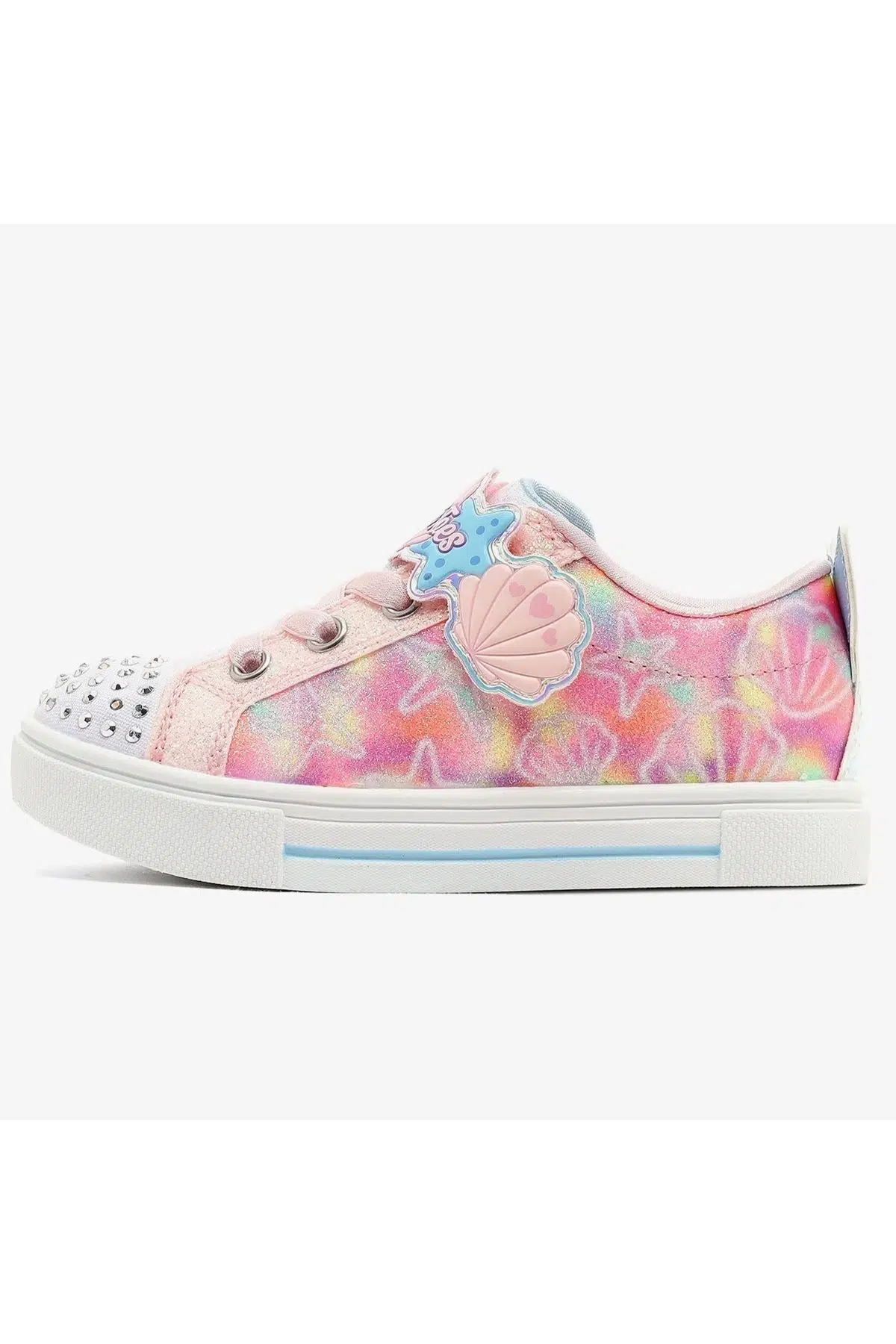 Skechers Twinkle Sparks Underwater Magic Kids Sneaker Cırt Cırtlı Işıklı Çocuk Ayakkabısı Pembe