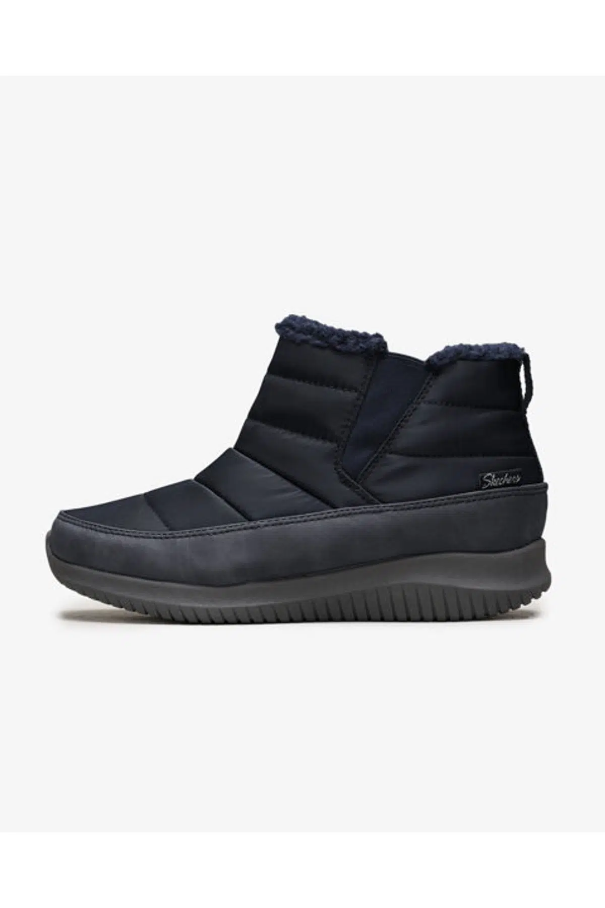 Skechers Ultra Flex-Shawty Kadın Lacivert Bot 44998 NVY