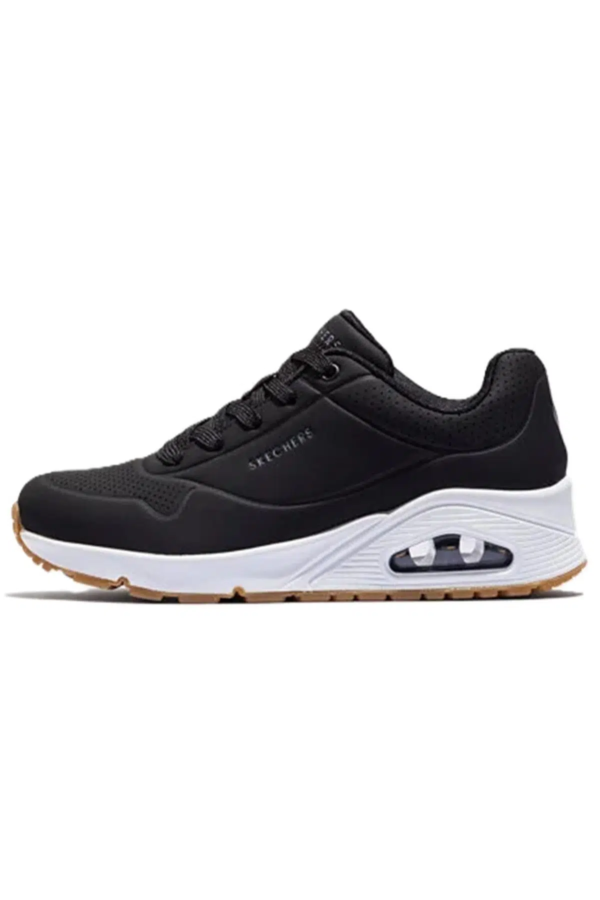 Skechers Uno-Stand On Air Memory Foam Womens Sneaker Black Hafızalı Taban Kadın Günlük Spor Ayakkabı Siyah