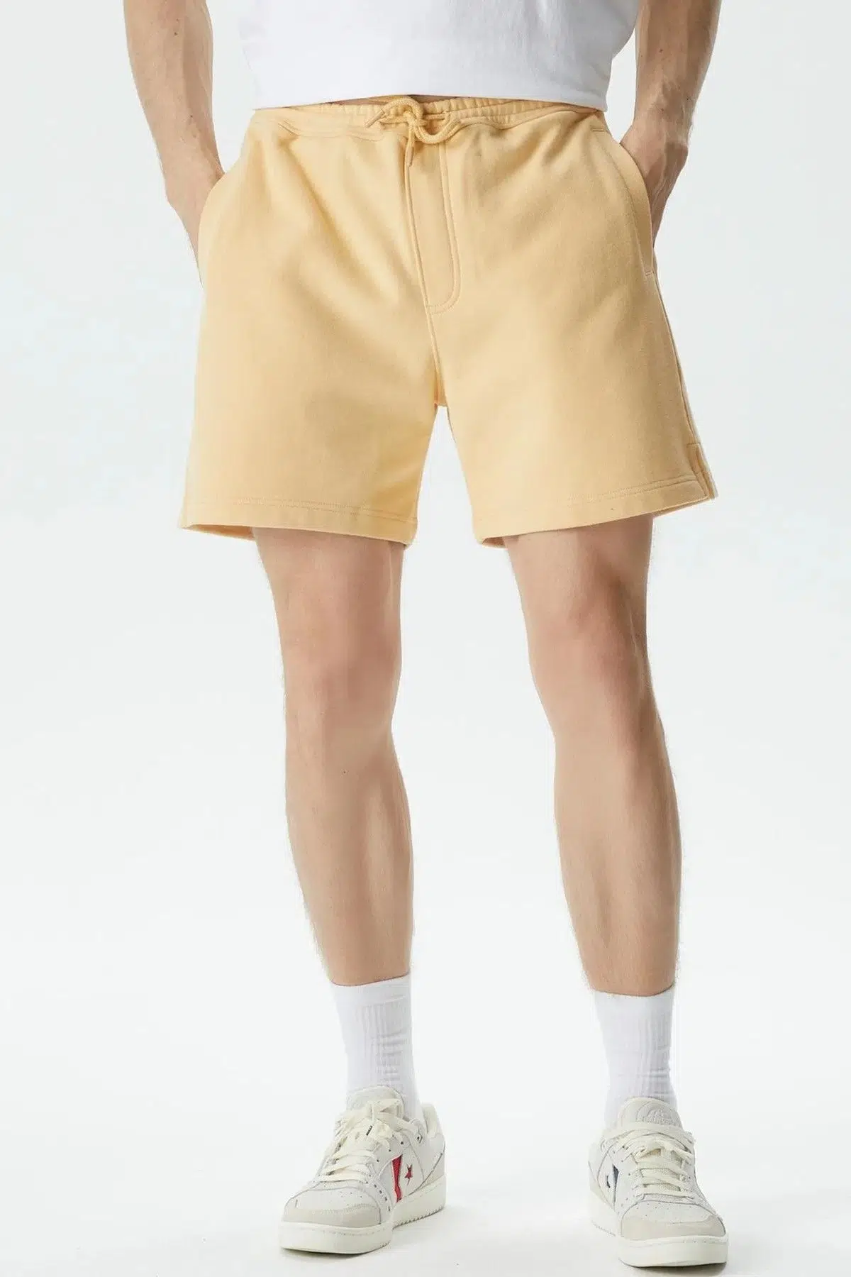 Soon To Be Announced Logo Classic Men's Short Erkek Pamuk Şort Sarı