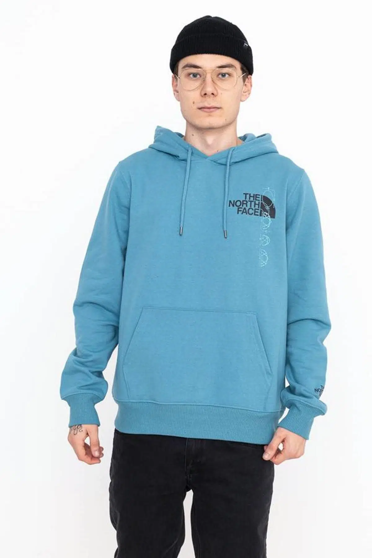 The North Face Recycled Expedition Hoodie Kapüşonlu Erkek Sweatshirt Mavi