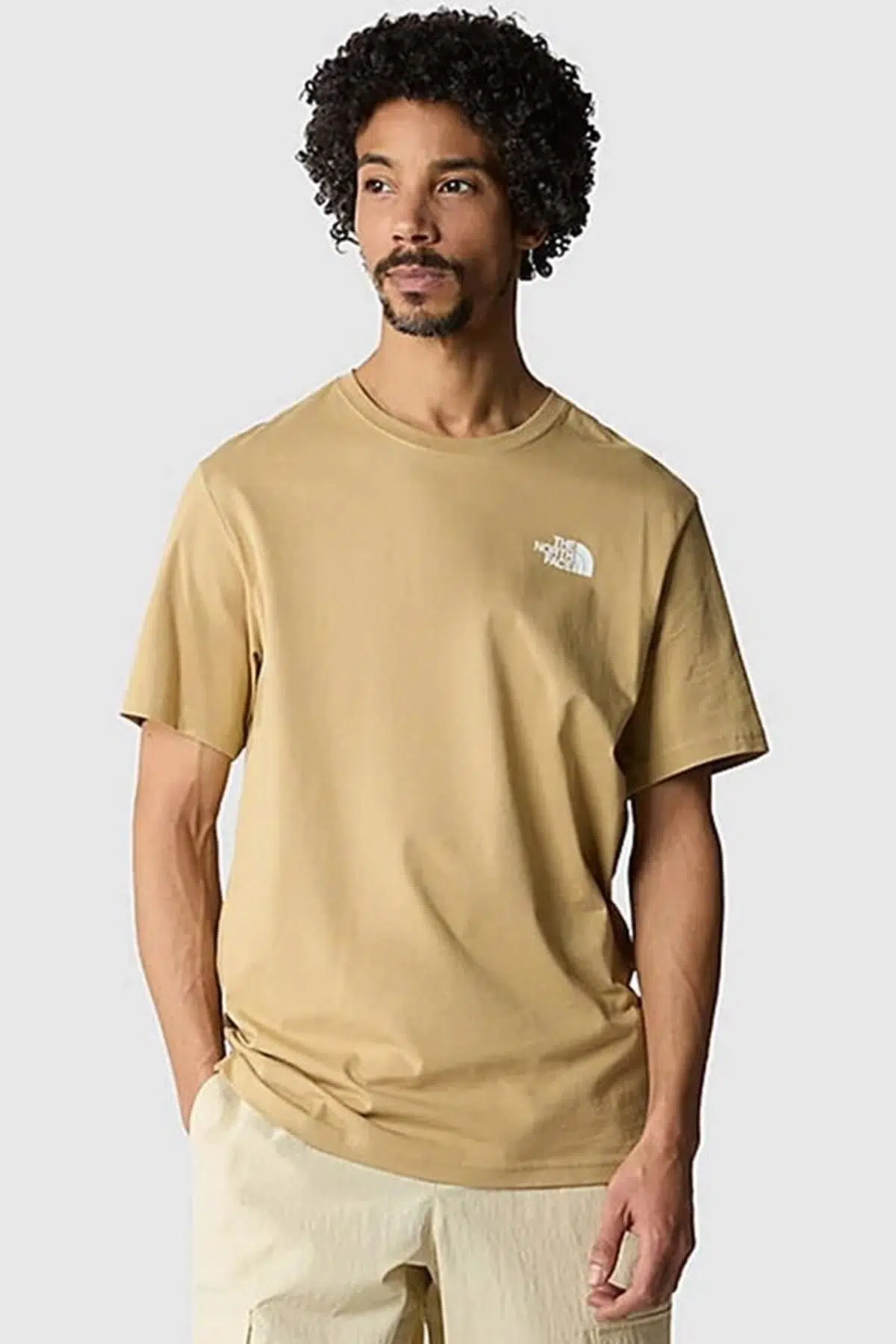 The North Face Men's S/S Redbox Tee Khaki Stone Erkek Tişört Haki Kahve
