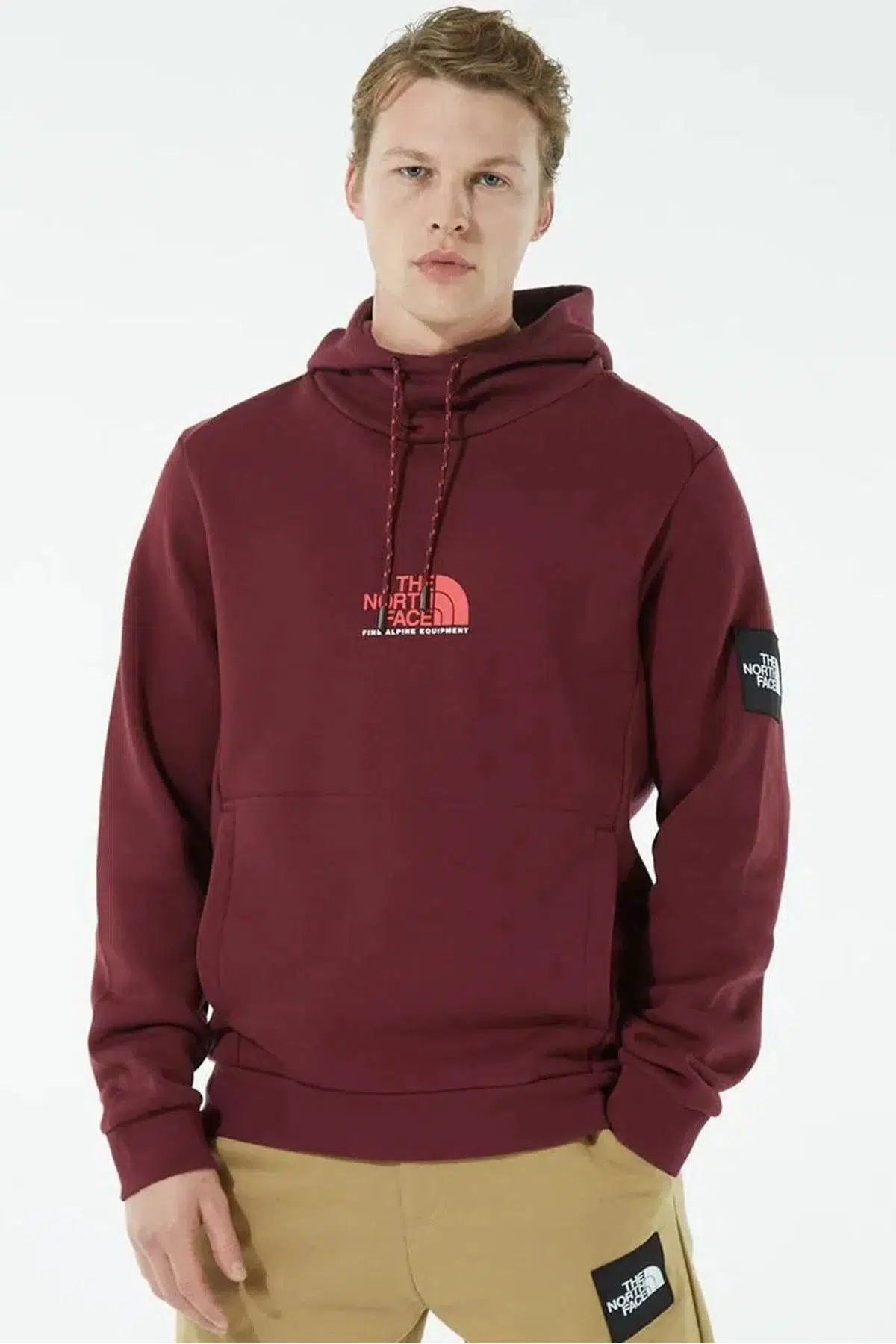 The North Face Fine Alpine Hoddie Kapüşonlu Erkek Sweatshirt Bordo