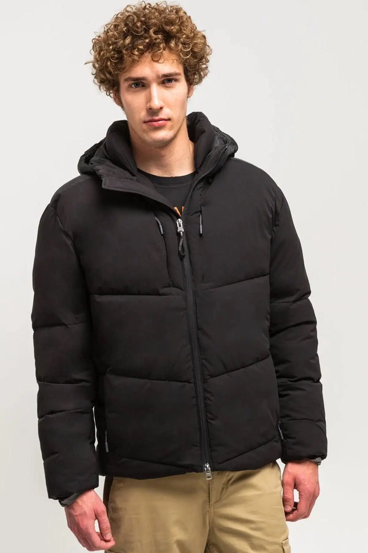 Timberland Neo Summit Hooded Men's Jacket Black Erkek Termal Kapüşonlu Spor Mont Siyah
